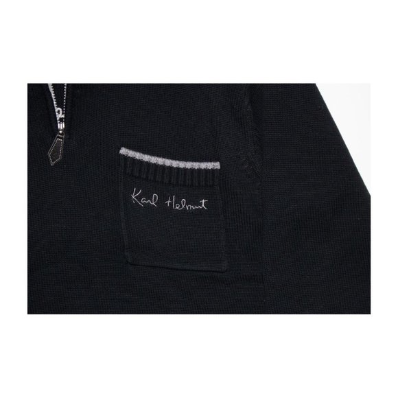 Black Karl Helmut Knit Sweater - Picture 2 of 4